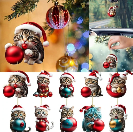 10PCS CHRISTMAS TREE ORNAMENTS