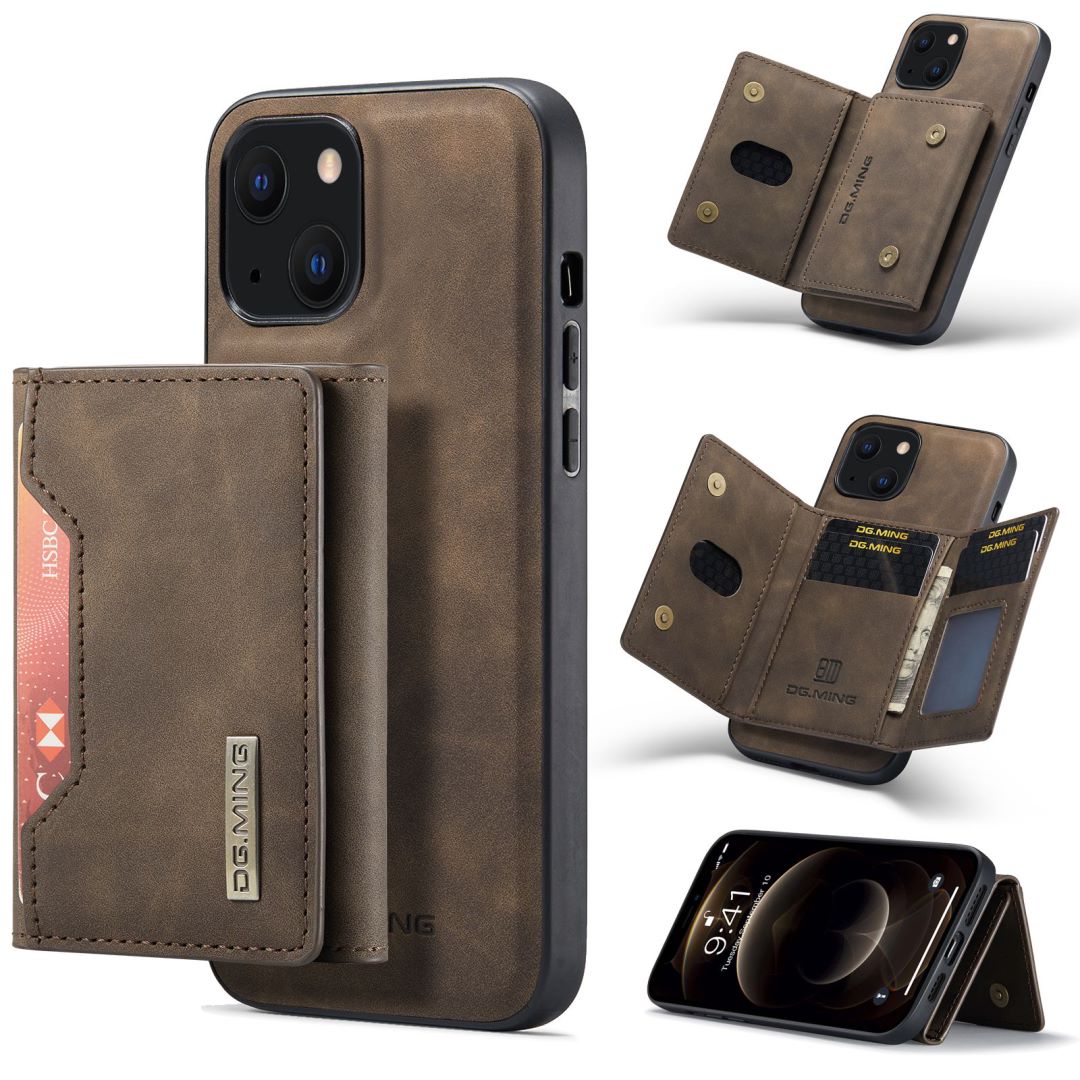 2 in 1 Detachable Leather Wallet Case For iPhone