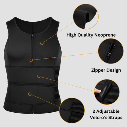 2 in 1 Sauna Vest and Waist Trainer