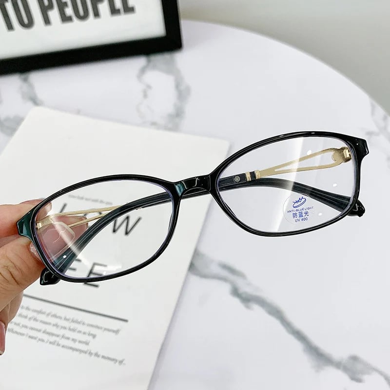 WOMEN’S FASHION LIGHTWEIGHT METAL ANTI-BLUE LIGHT READING GLASSES