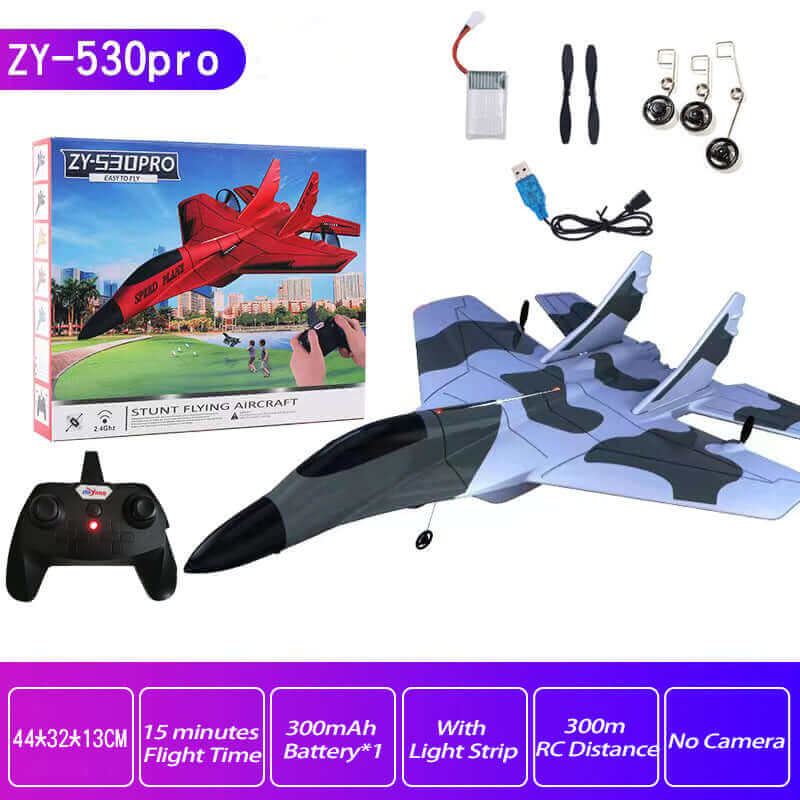 2.4g Glider RC Drone 530 Fixed Wing Airplane Hand Throwing Foam Electric Remote Control Outdoor RC Plane Toys For Boys Kids