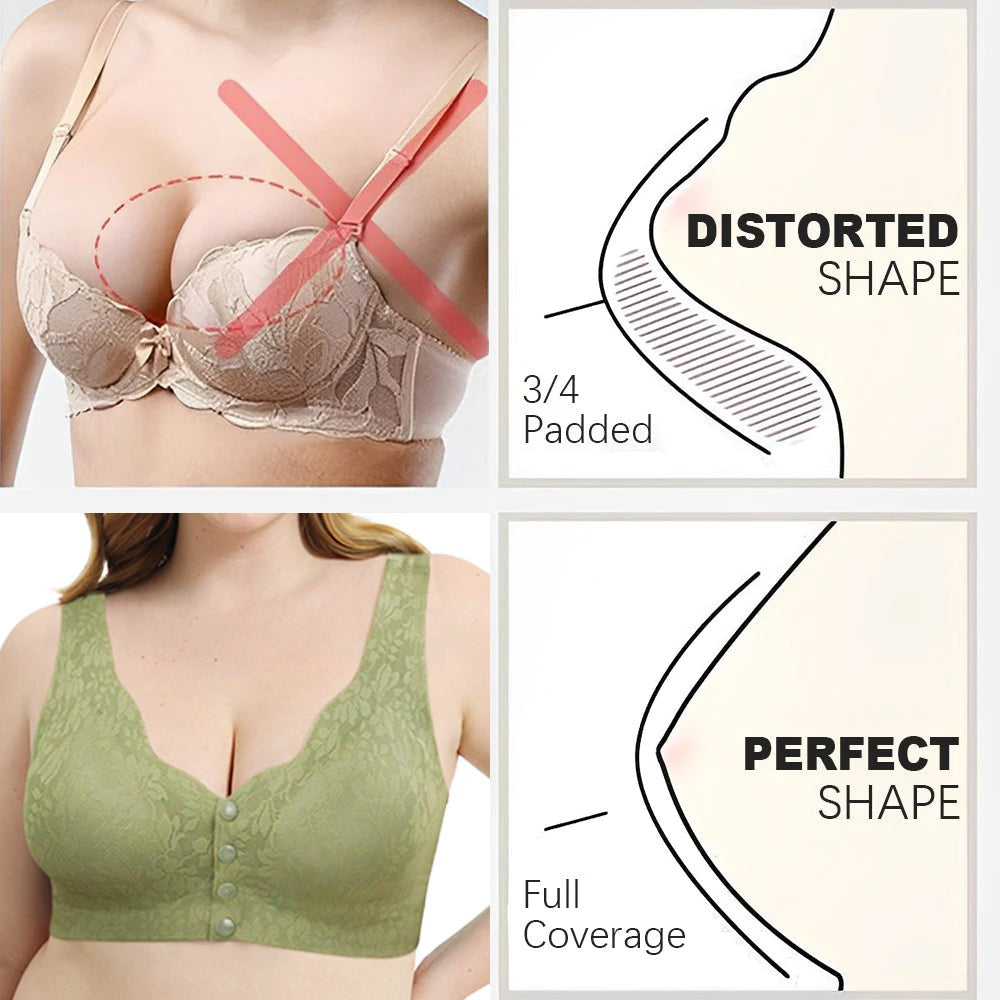 Zero Feel Lace Full Coverage Front Closure Bra