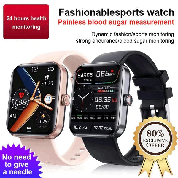 All-day Heart Rate & Blood Pressure Monitoring - Smart watch with bluetooth for fashion