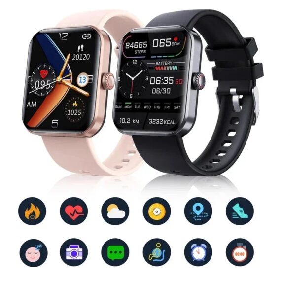 All Day Monitoring Of Heart Rate And Blood Pressure â€“ Bluetooth Fashion Smartwatch (Only For Reference, Cannot Replace Actual Medical Test Kits)