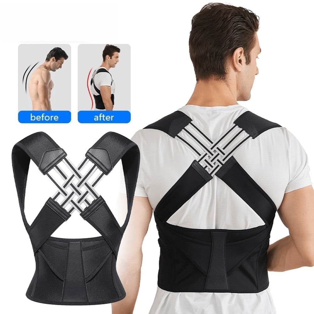 Adjustable Unisex Back Posture Belt (For Office Home Gym)