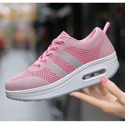 Women light air flying woven mesh orthopedic Sneakers