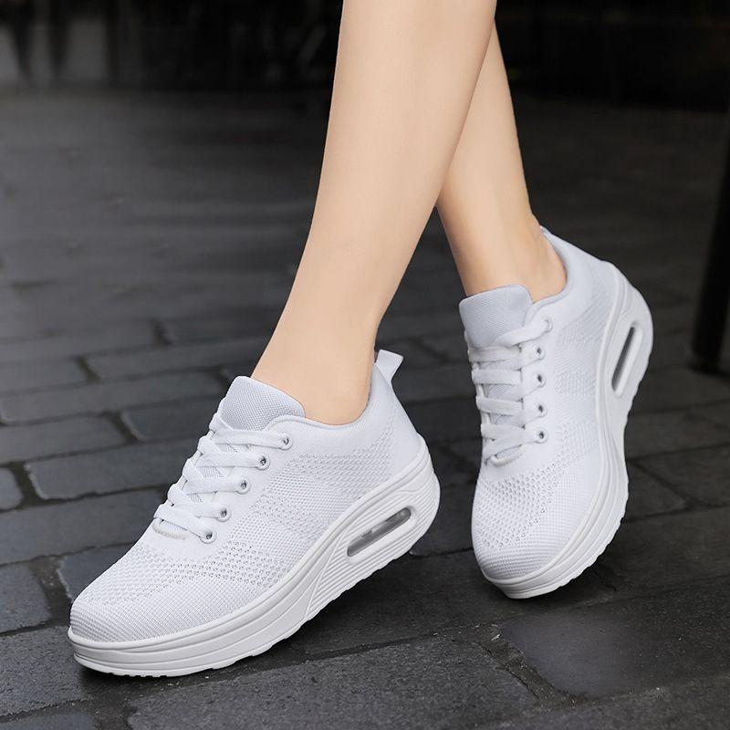 Women light air flying woven mesh orthopedic Sneakers