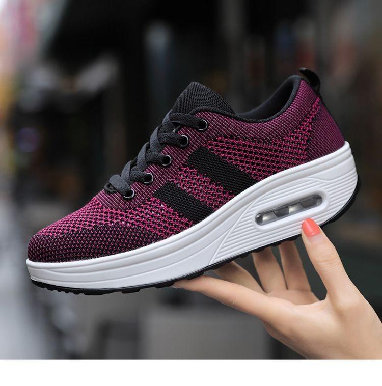 Women light air flying woven mesh orthopedic Sneakers