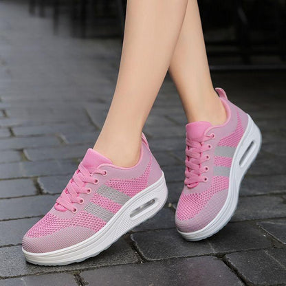 Women light air flying woven mesh orthopedic Sneakers