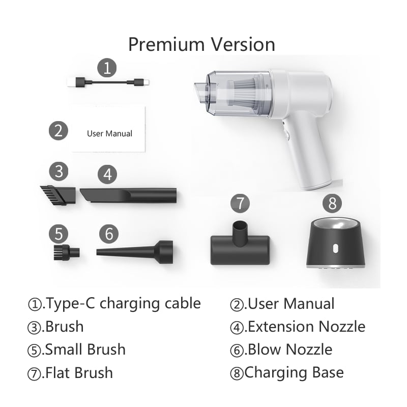 Wireless Handheld Car Vacuum Cleaner