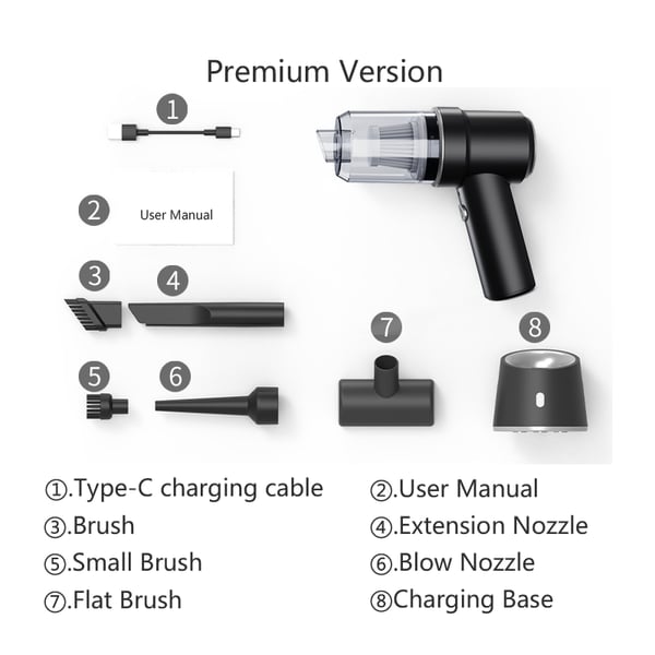 Wireless Handheld Car Vacuum Cleaner