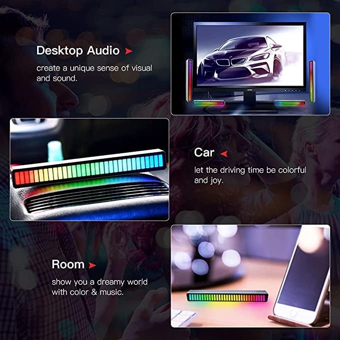 Wireless Sound Activated RGB Light Bar