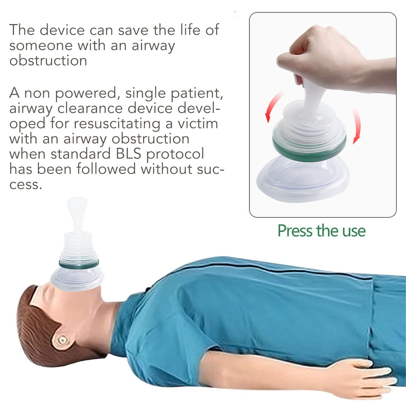 (Home Must) Professional Choking Emergency Device for Adult and Children