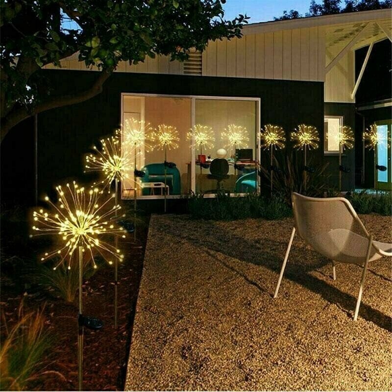 Waterproof Solar Garden Fireworks Lamp