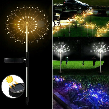 Waterproof Solar Garden Fireworks Lamp