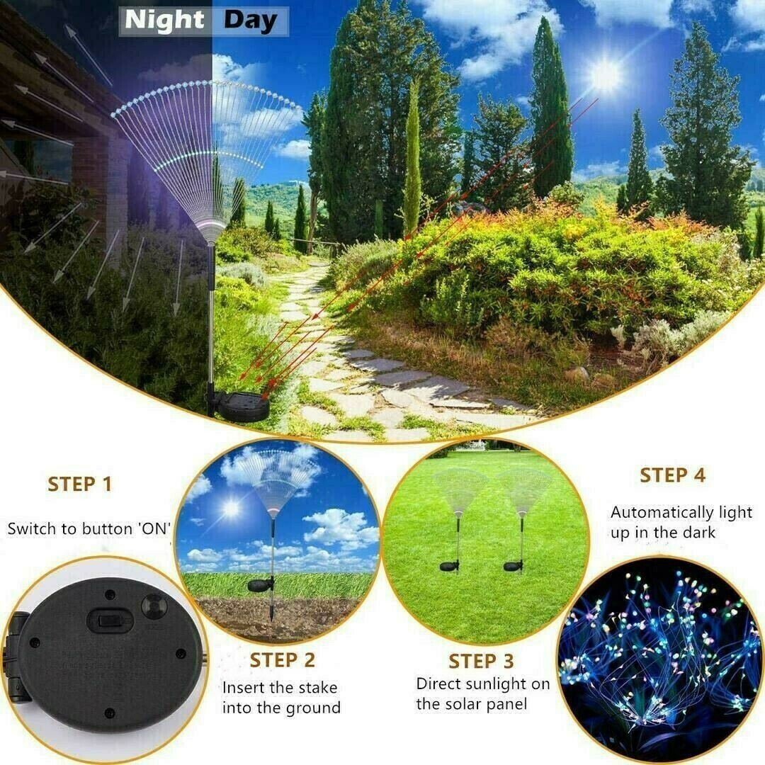 Waterproof Solar Garden Fireworks Lamp