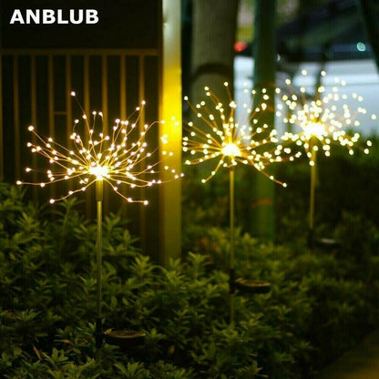 Waterproof Solar Garden Fireworks Lamp