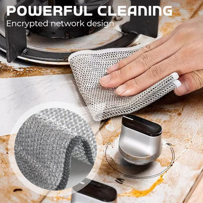 Wet and Dry Dishwashing Rust Removal Magic Kitchen Towel Set