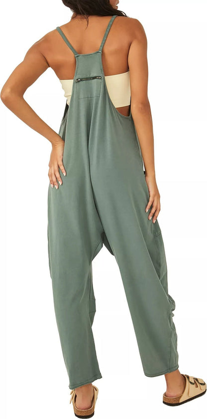 Wide Leg Jumpsuit with Pockets