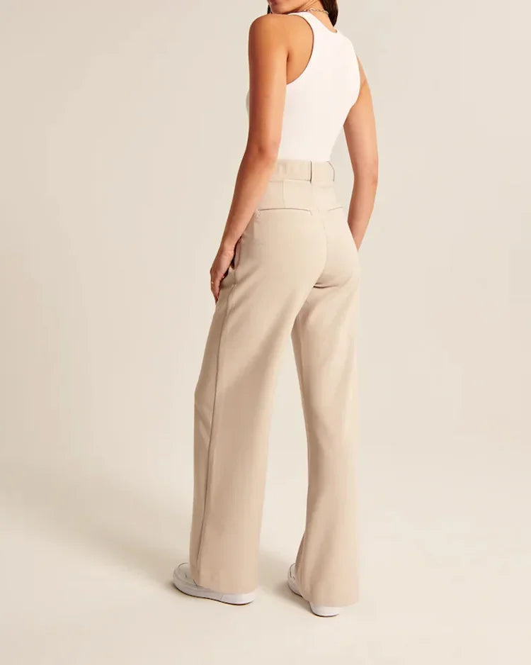 Wide Leg Tailored Pants