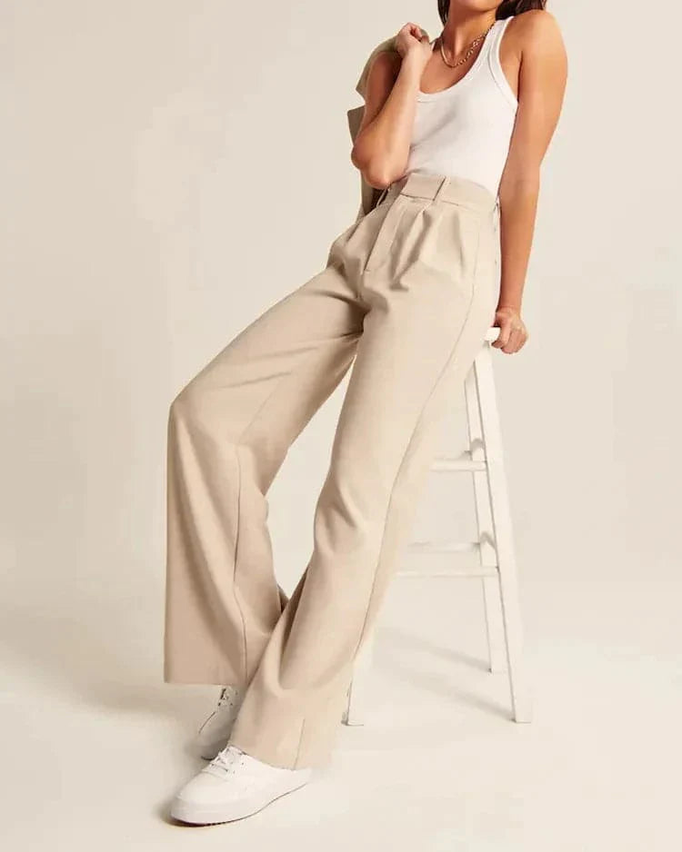 Wide Leg Tailored Pants