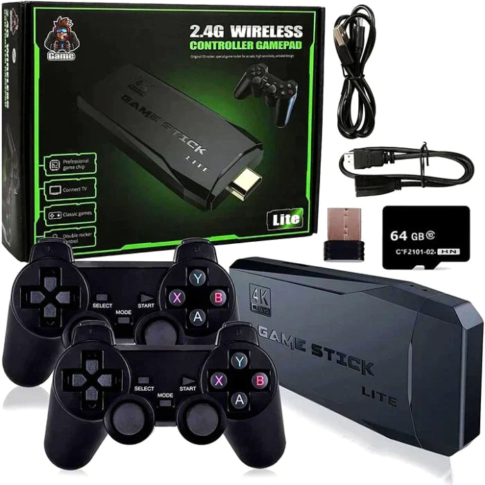 Wireless Retro Game Console, Plug and Play Video GameStick Built in 10,000+ Games