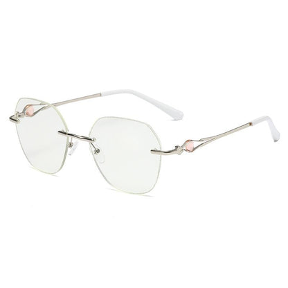 WOMEN’S DIAMOND RIMLESS ANTI-BLUE LIGHT PRESBYOPIA GLASSES