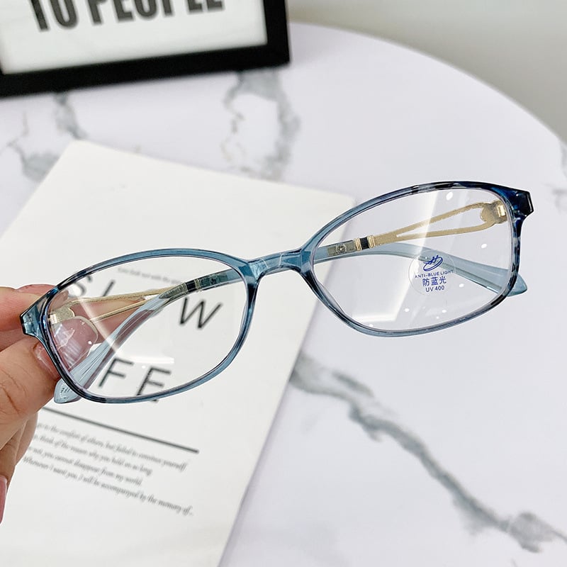 WOMEN’S FASHION LIGHTWEIGHT METAL ANTI-BLUE LIGHT READING GLASSES