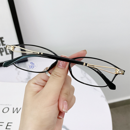 WOMEN’S FASHION LIGHTWEIGHT METAL ANTI-BLUE LIGHT READING GLASSES