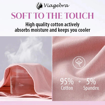 Women’s Large Size High Waist Cotton Graphene Crotch Antibacterial Panties