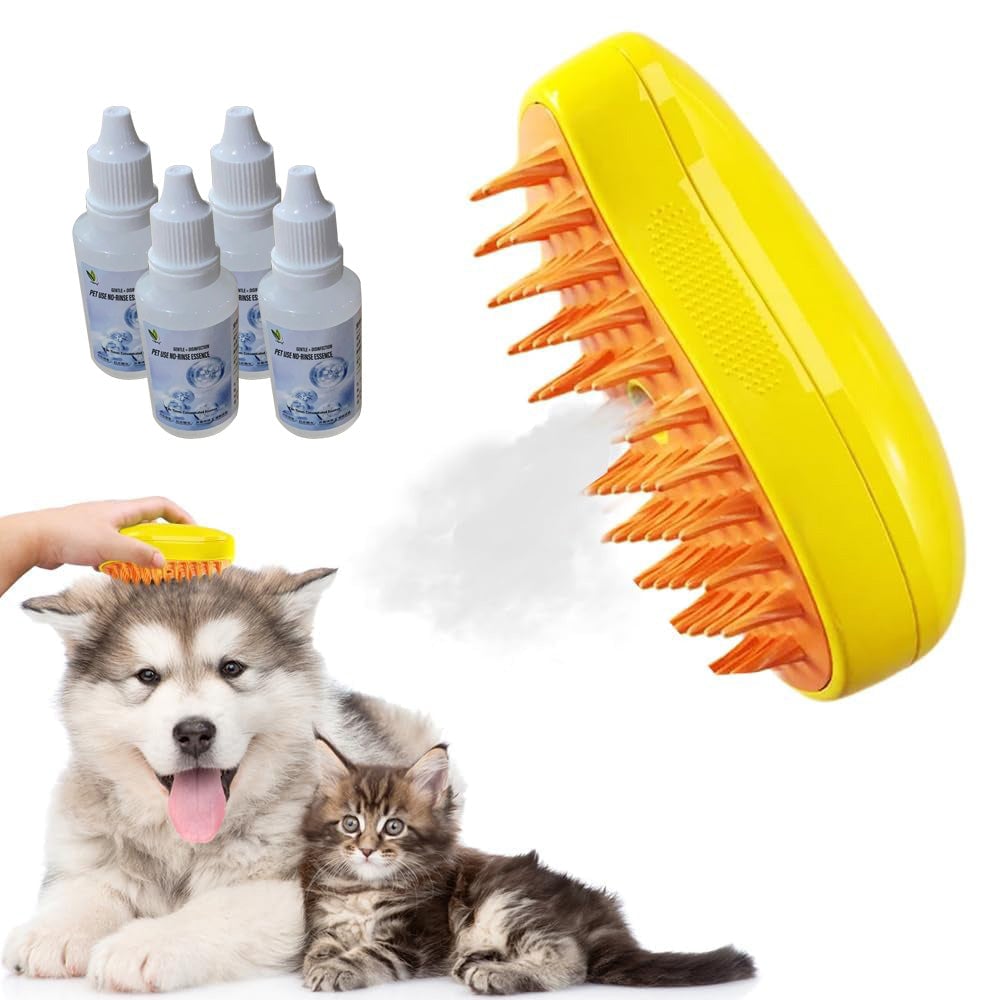 Zakdavi Patented Exclusive Rechargeable Steam Pet Brush