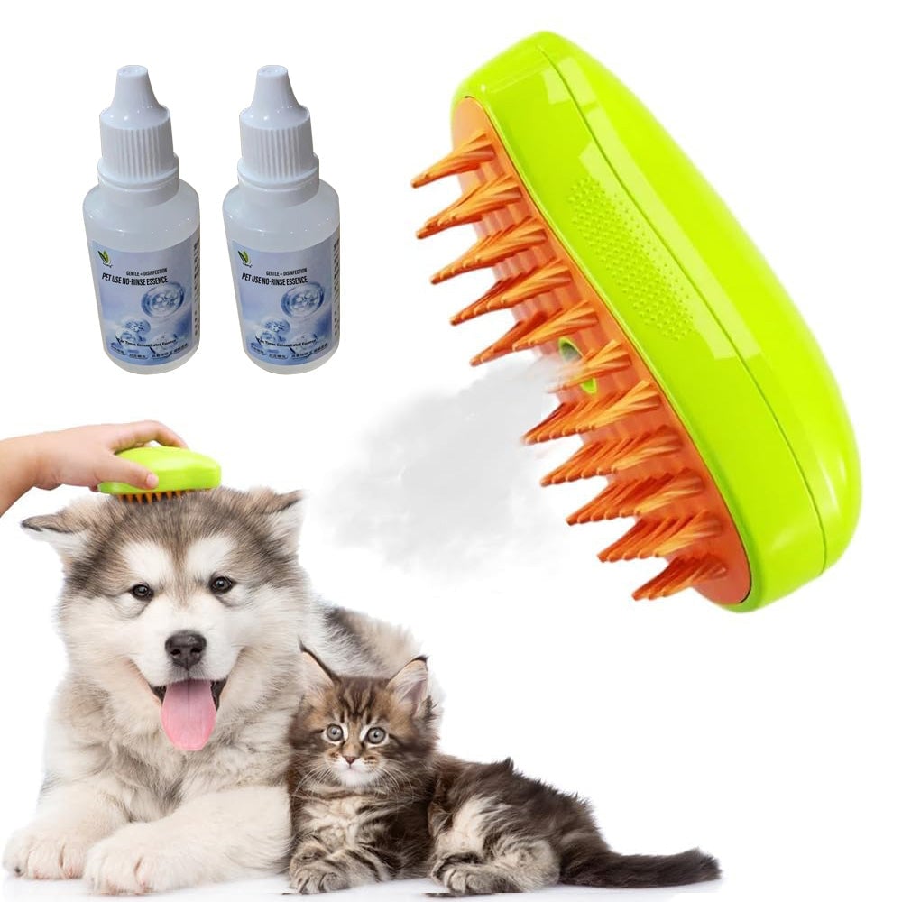 Zakdavi Patented Exclusive Rechargeable Steam Pet Brush