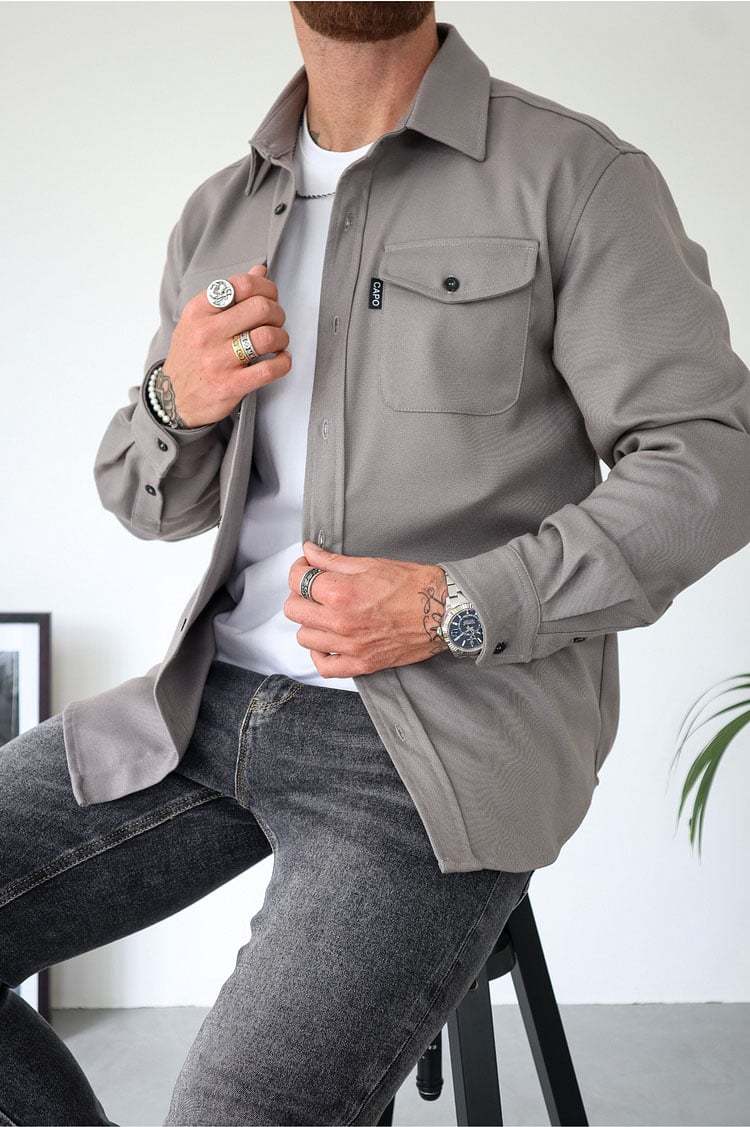 ZLIMPTY – Button Down Shirt Jacket