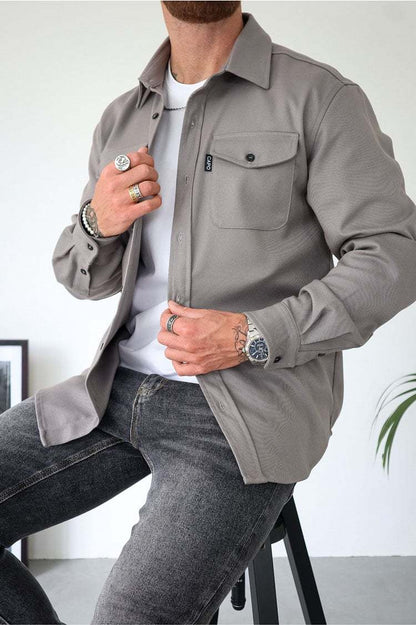 ZLIMPTY – Button Down Shirt Jacket