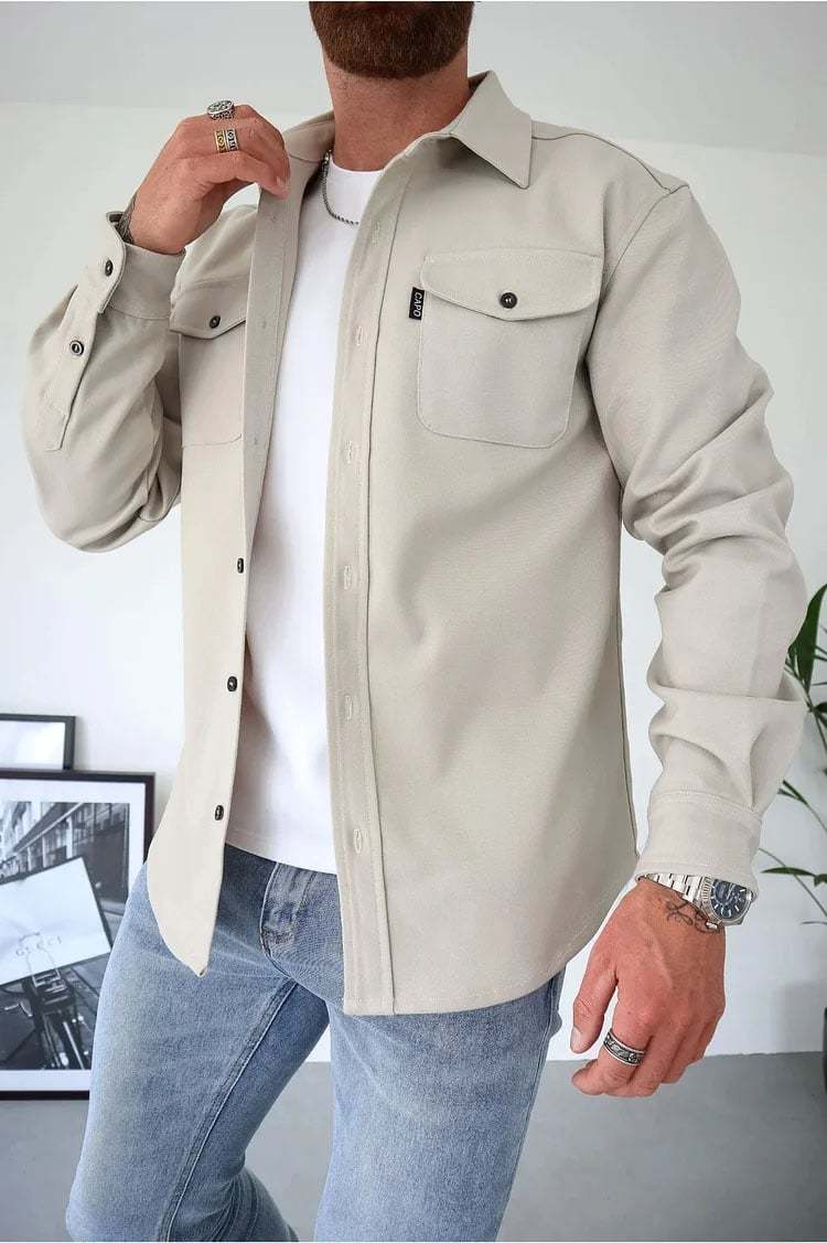 ZLIMPTY – Button Down Shirt Jacket