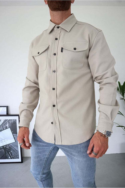 ZLIMPTY – Button Down Shirt Jacket