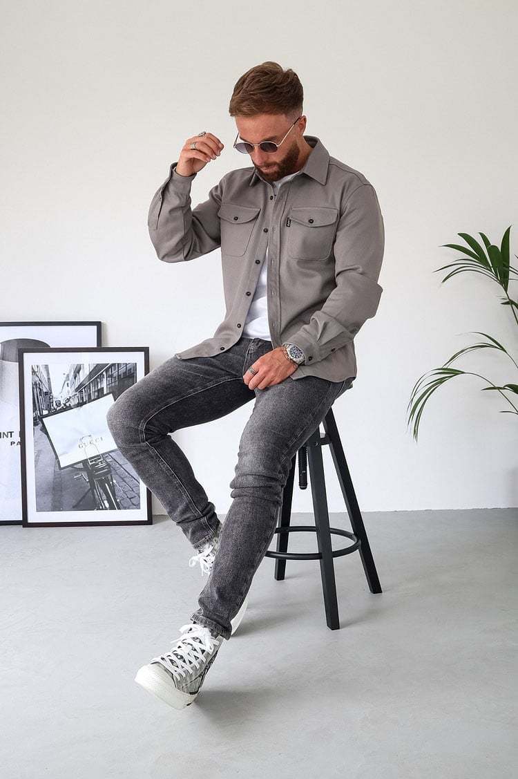 ZLIMPTY – Button Down Shirt Jacket