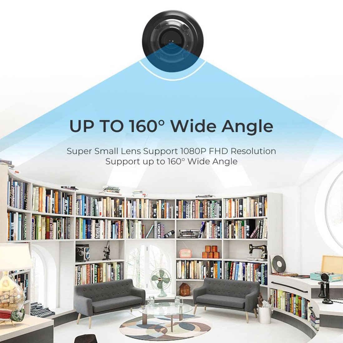 Zone-Flex Mini WIFI Camera 1080P HD – Night Vision Included